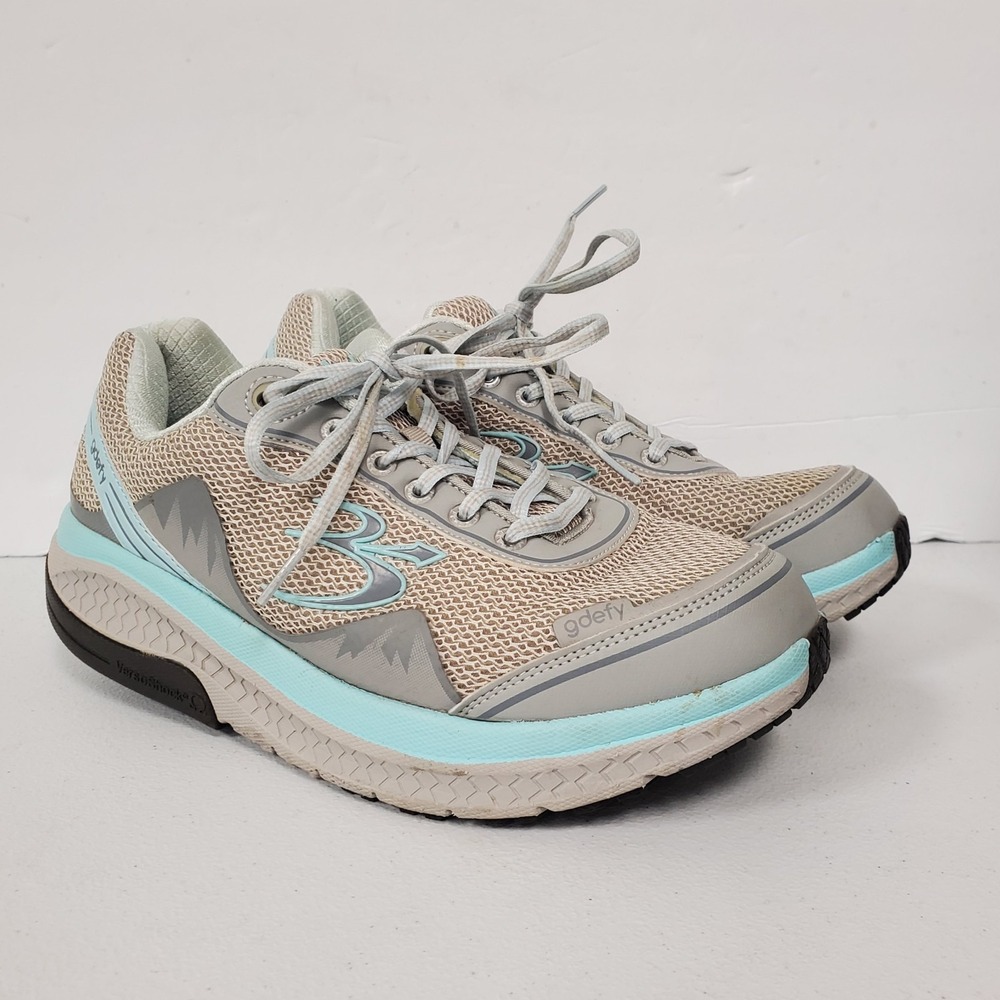 GDefy Womens Gravity Defyer Might Walk Sneakers Size 9.5 Walking Comfort Blue